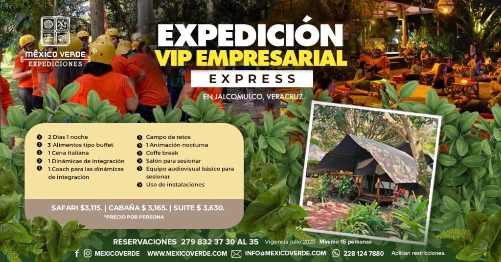 Expedición VIP Empresarial Express 2025 | Expediciones México Verde